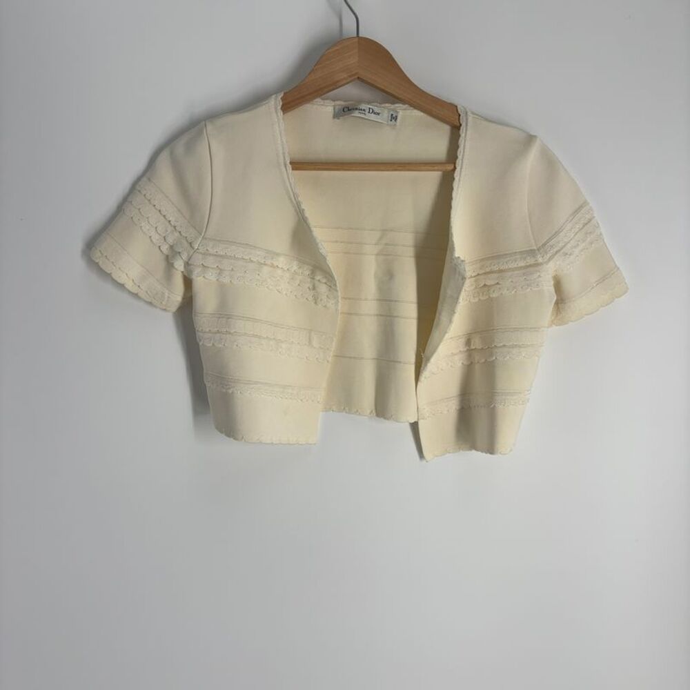 Dior Short Sleeve Lace Top